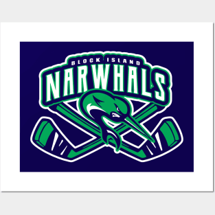 Block Island Narwhals Hockey Posters and Art